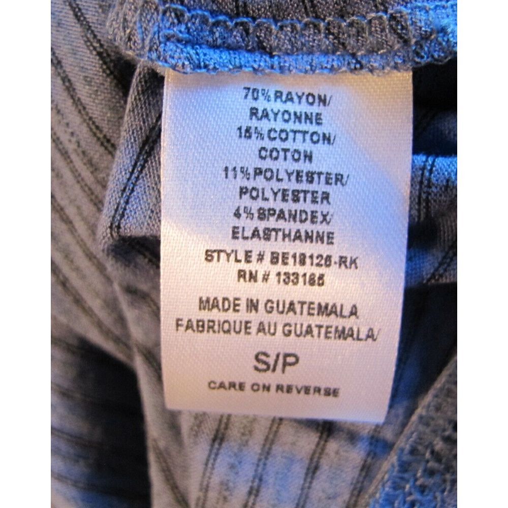 Women's Small EVERLEIGH Striped Button Front Tie Long Sleeve Top - NWT‎ - Picture 6 of 6